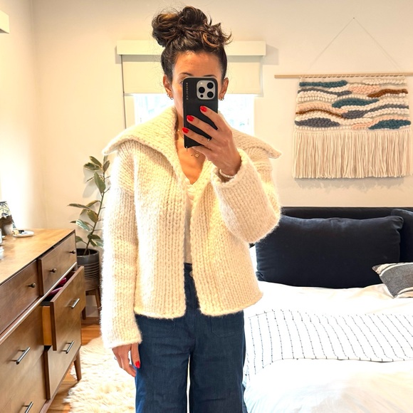 Vince Cream Cardigan - small - Picture 2 of 10
